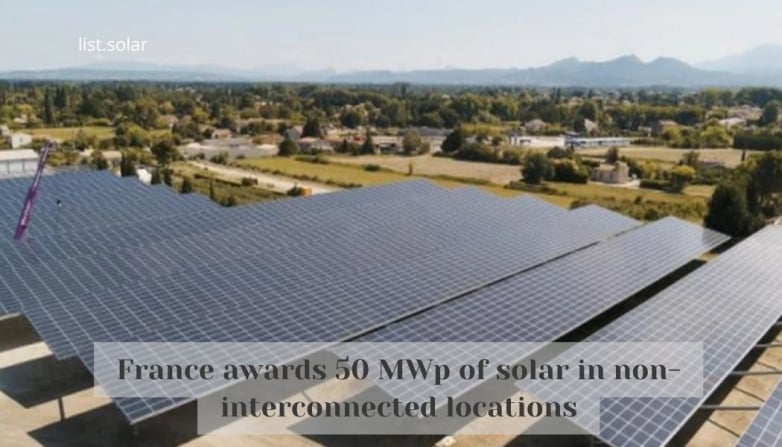 France awards 50 MWp of solar in non-interconnected locations