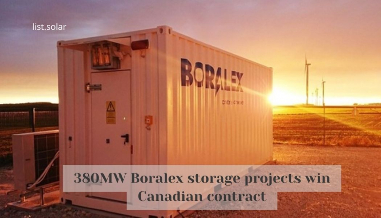 380MW Boralex storage projects win Canadian contract