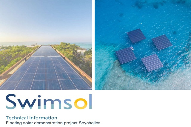Floating solar presentation project to be installed off Seychelles' coastline