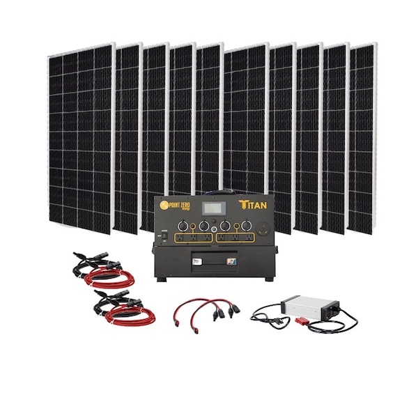 Point Zero Energy Titan 1000 solar briefcase generator kit