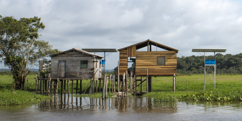 Solar panels bring light to Amazon communities