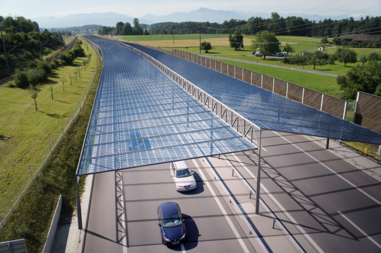 Photovoltaics for freeways