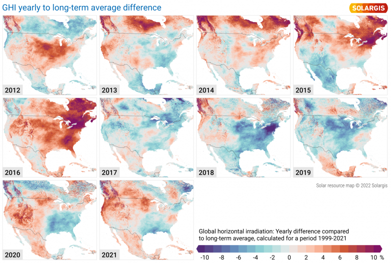 Solargis maps expose 'significant deviations' in average irradiance levels in key PV markets