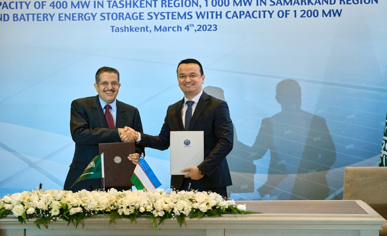 ACWA to develop Uzbek solar as well as battery capacity