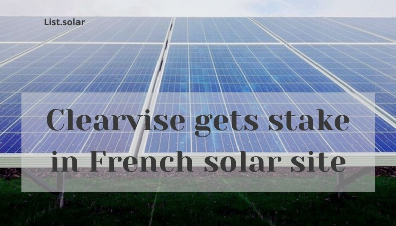Clearvise gets stake in French solar site