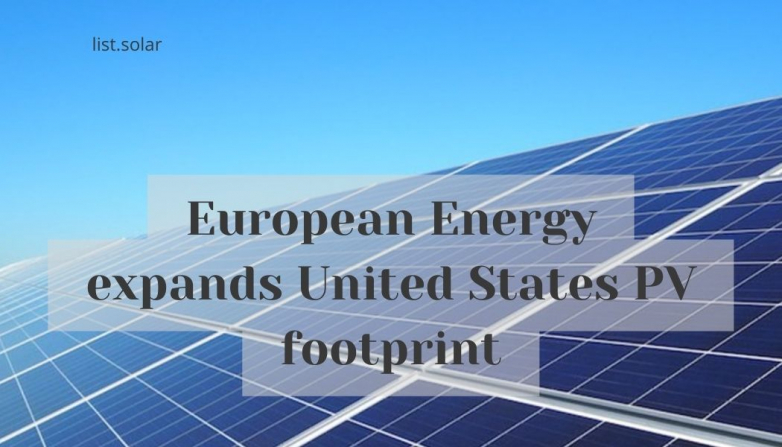 European Energy expands United States PV footprint