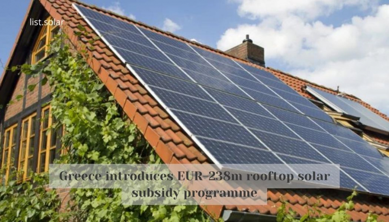 Greece introduces EUR-238m rooftop solar subsidy programme