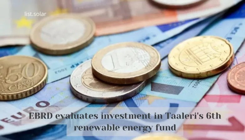 EBRD evaluates investment in Taaleri's 6th renewable energy fund