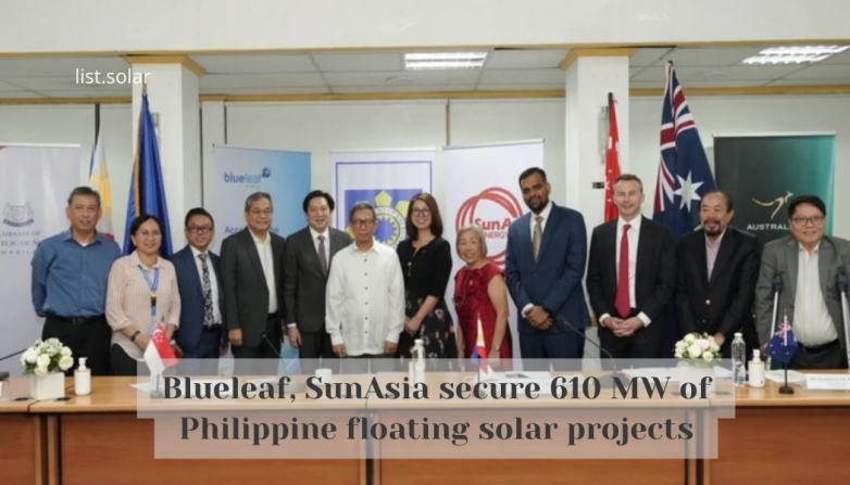Blueleaf, SunAsia secure 610 MW of Philippine floating solar projects