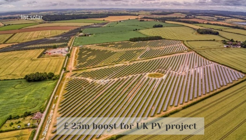 ₤ 25m boost for UK PV project