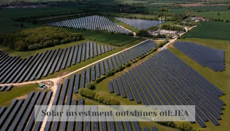 Solar investment outshines oil: IEA