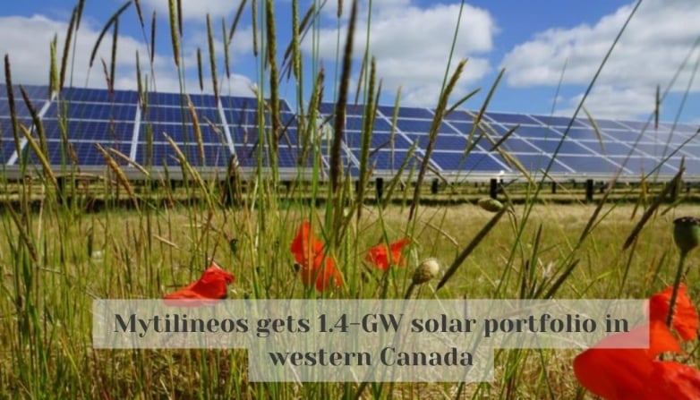 Mytilineos gets 1.4-GW solar portfolio in western Canada