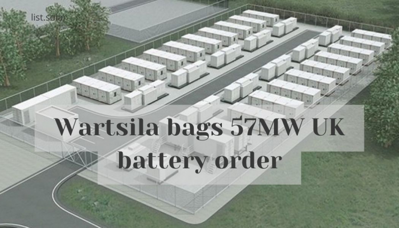 Wartsila bags 57MW UK battery order