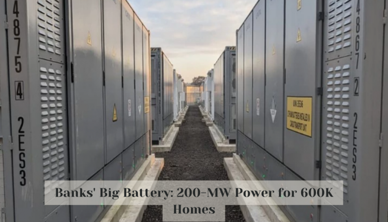 Banks' Big Battery: 200-MW Power for 600K Homes