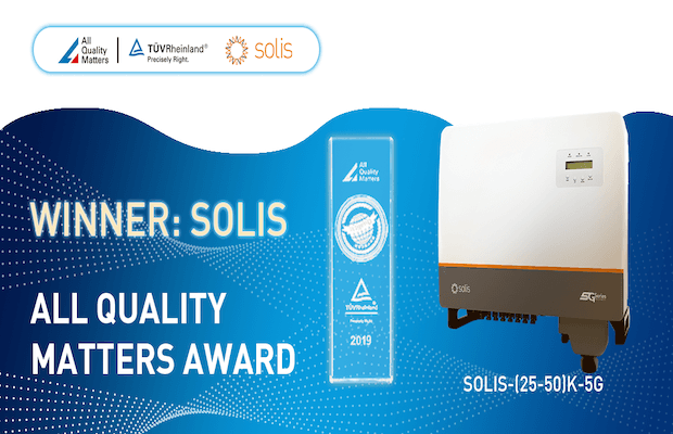 Solis Bags All Quality Matters From TÜV Rheinland for its 5G Inverter