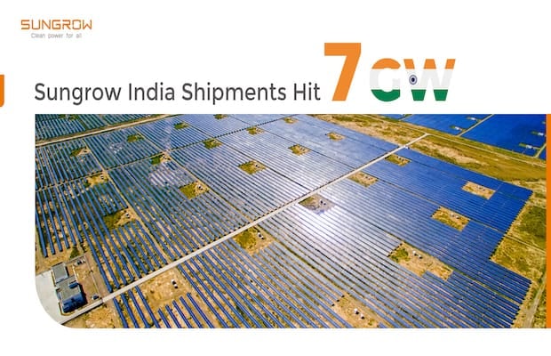 Sungrow Ends 2020 on High, Crossing 7 GW PV Inverter Shipments in India