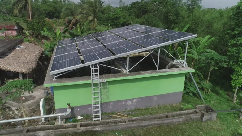 Crop yield rises with solar-powered irrigation