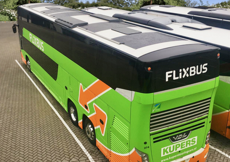 Flixbus fleet examinations 18% CIGS panels