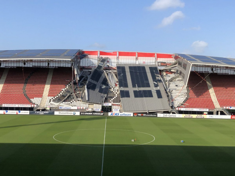 Solar removed in problems to Dutch football arena