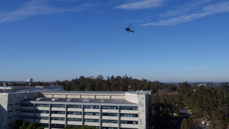 Airlifting PV modules for C&I solar projects