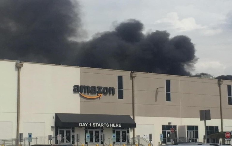 Fire at Amazon's Maryland storehouse linked to rooftop solar panels