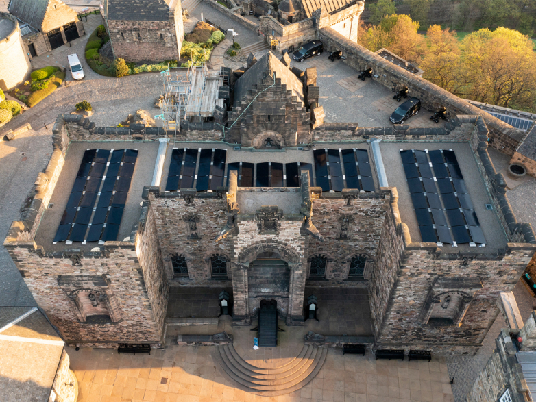 AES mounts 31.5 kWp solar PV system at Edinburgh Castle