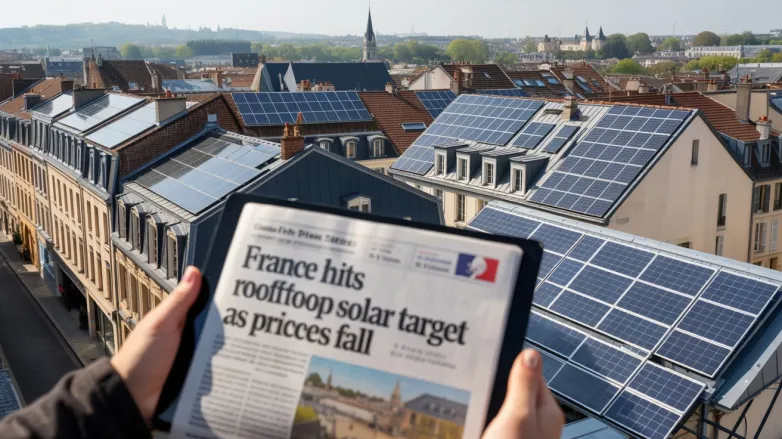 France Hits Rooftop Solar Target as Prices Fall