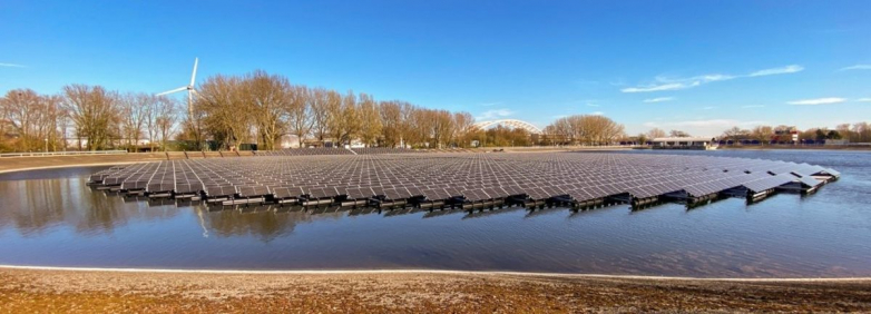 An additional floating solar park goes online in the Netherlands
