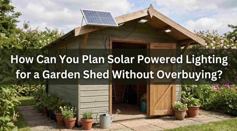 How Can You Plan Solar Powered Lighting for a Garden Shed Without Overbuying?