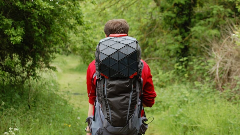 SunUp provides a backpack-hugging solar-power solution for hikers