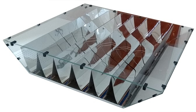 Solar PV panel with encapsulated tracking mirrors unveiled at Intersolar