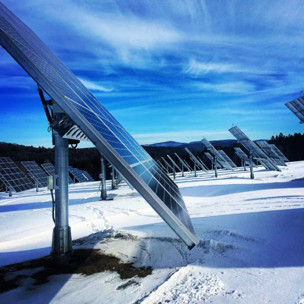 Solar plus the snow