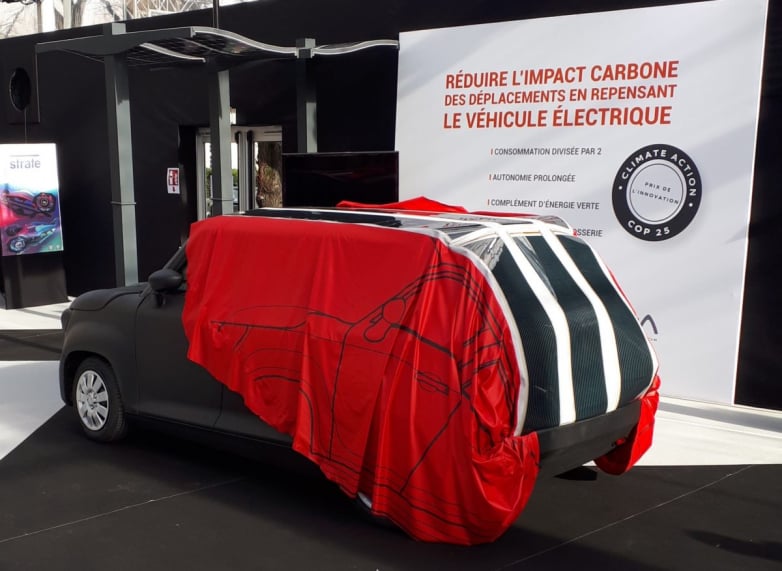 Solar automobile tarpaulin to reenergize EV batteries