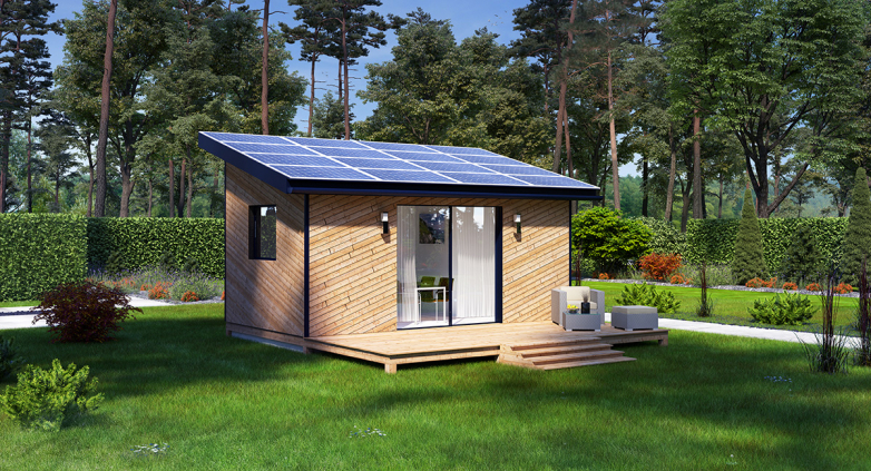 A wood solar home for EUR1,700 per square meter