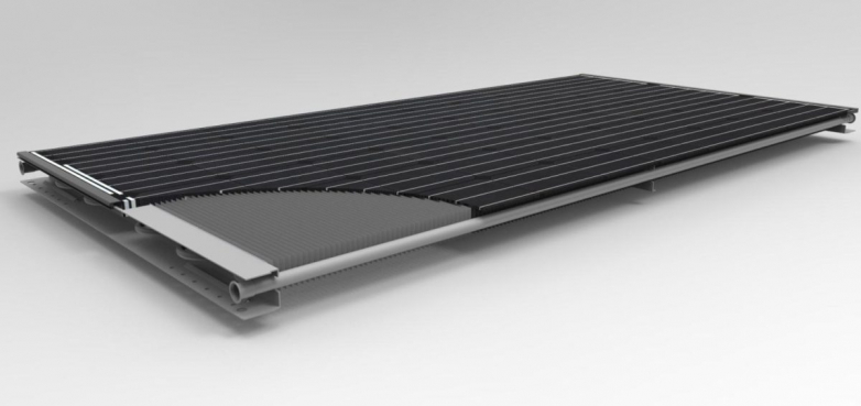 A photovoltaic thermal panel for heat-pump homes