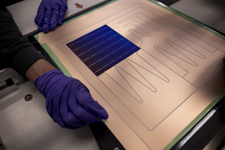 Heterojunction MWT solar module based upon 23%- effective cells