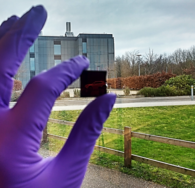 Printed security for perovskite cells
