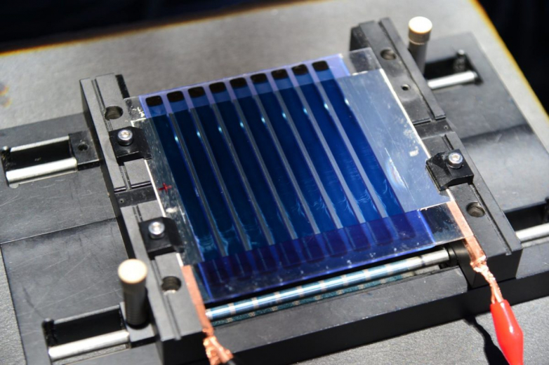 Much more effective large-area organic solar cells with spin layer