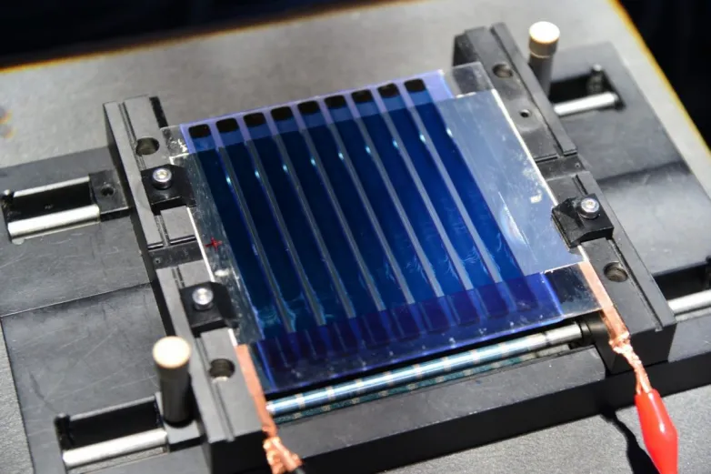 Much more effective large-area organic solar cells with spin layer