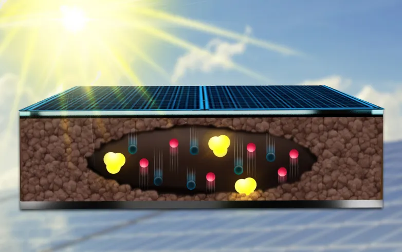 How charges relocate solar cells