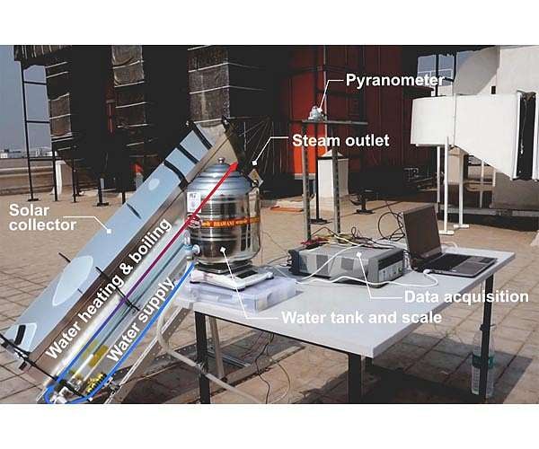 System can sanitize medical devices making use of solar warm