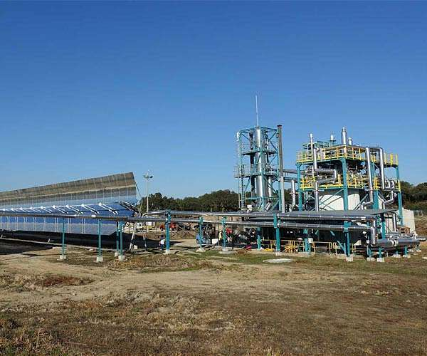 DLR testing using molten salt in a solar energy plant in Portugal