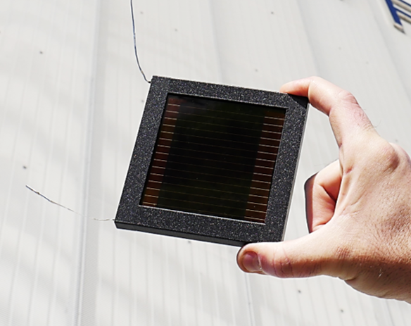 Mini perovskite solar module with 40 sq cm aperture area, 17% efficiency