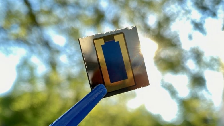 Perovskite-CIS tandem solar cell with 24.9% efficiency