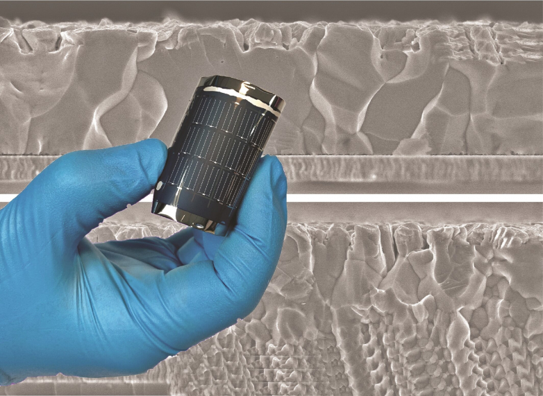 Flexible solar cells with record efficiency of 22.2%.