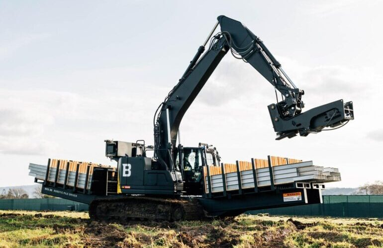 Built Robotics develops automated pile driver for large-scale solar building