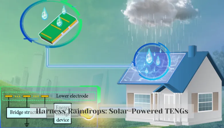 Harness Raindrops: Solar-Powered TENGs