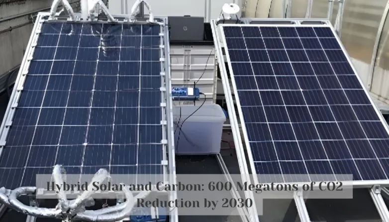 Hybrid Solar and Carbon: 600 Megatons of CO2 Reduction by 2030