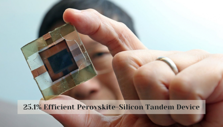 25.1% Efficient Perovskite-Silicon Tandem Device