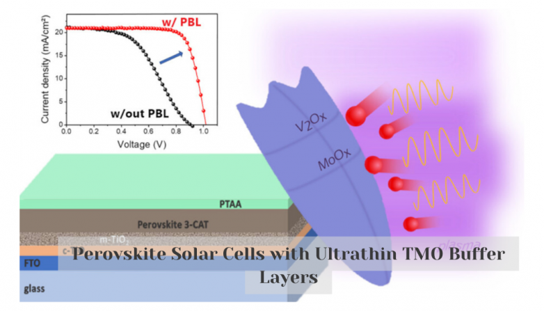 Perovskite Solar Cells with Ultrathin TMO Buffer Layers